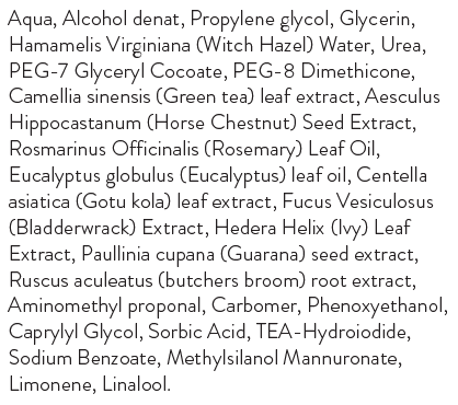 ingredients defining gel