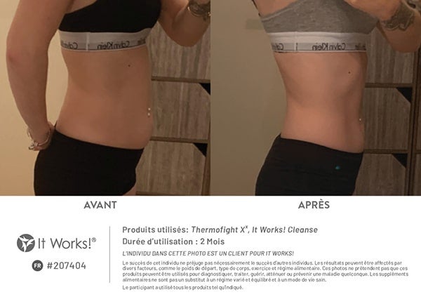 thermofight it works avant apres avec cleanse