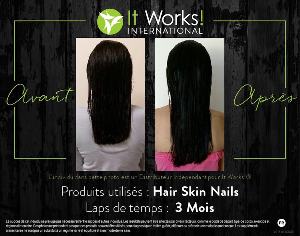 hair skin nails avant apres cheveux resultat