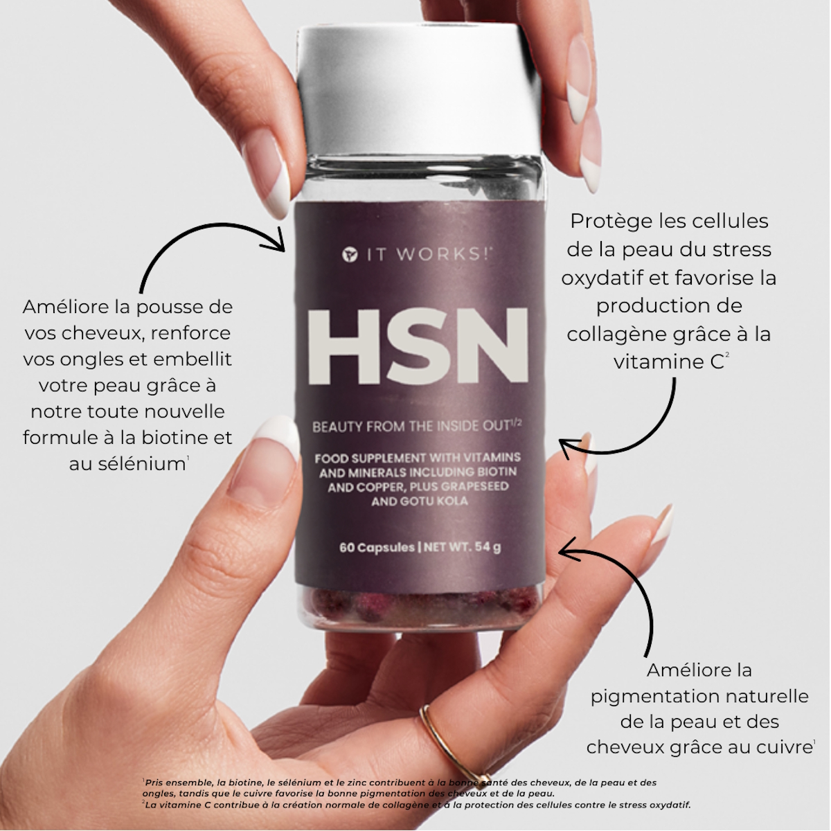 hsn it works hair skin nails complément